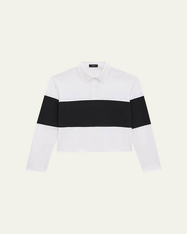 Cropped Rugby Polo Top